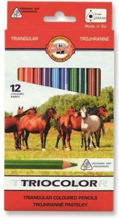 Koh I Noor Triocolor crayons 12