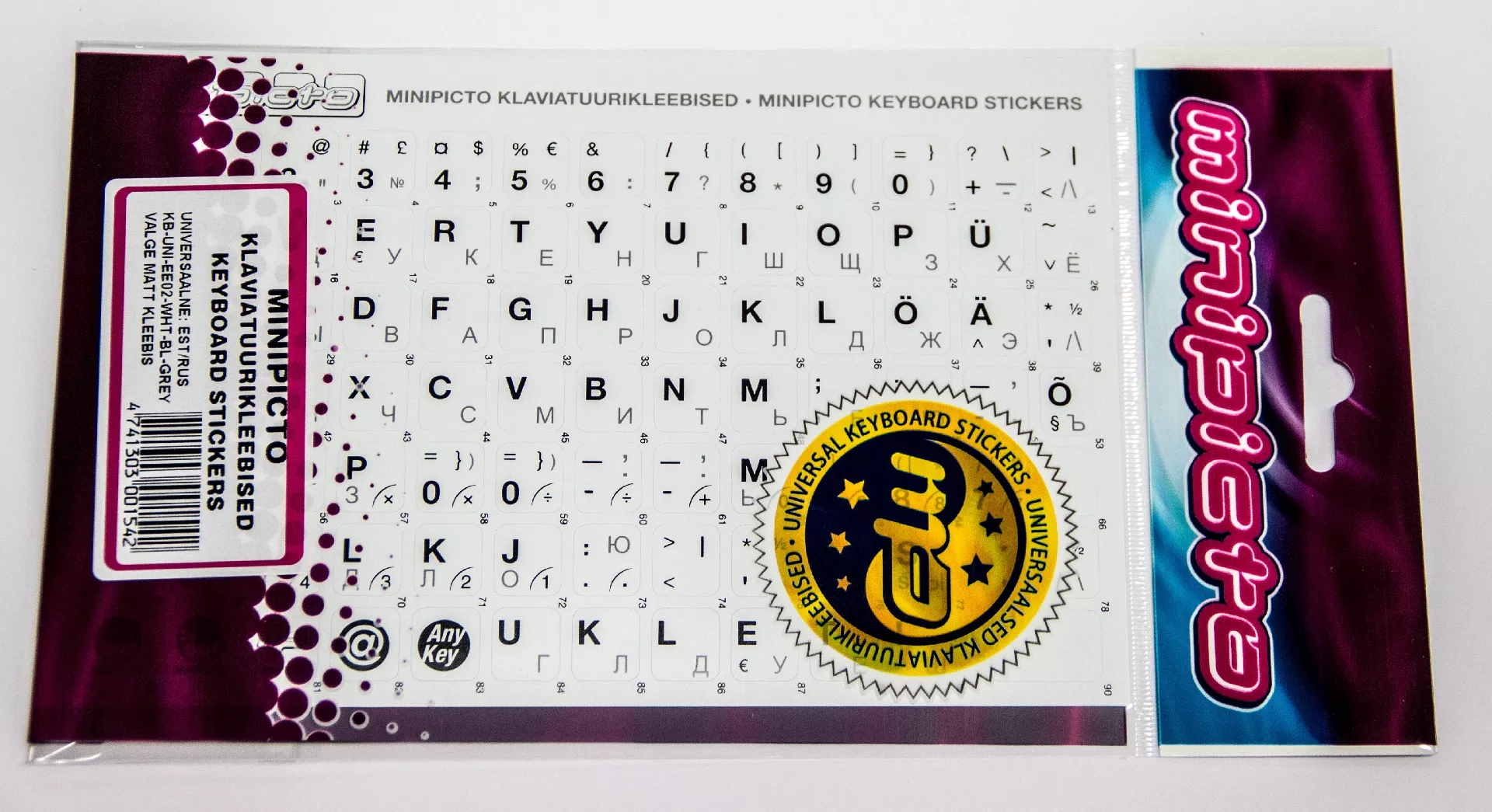 Kolm Lovi Minipicto Minipicto keyboard stickers