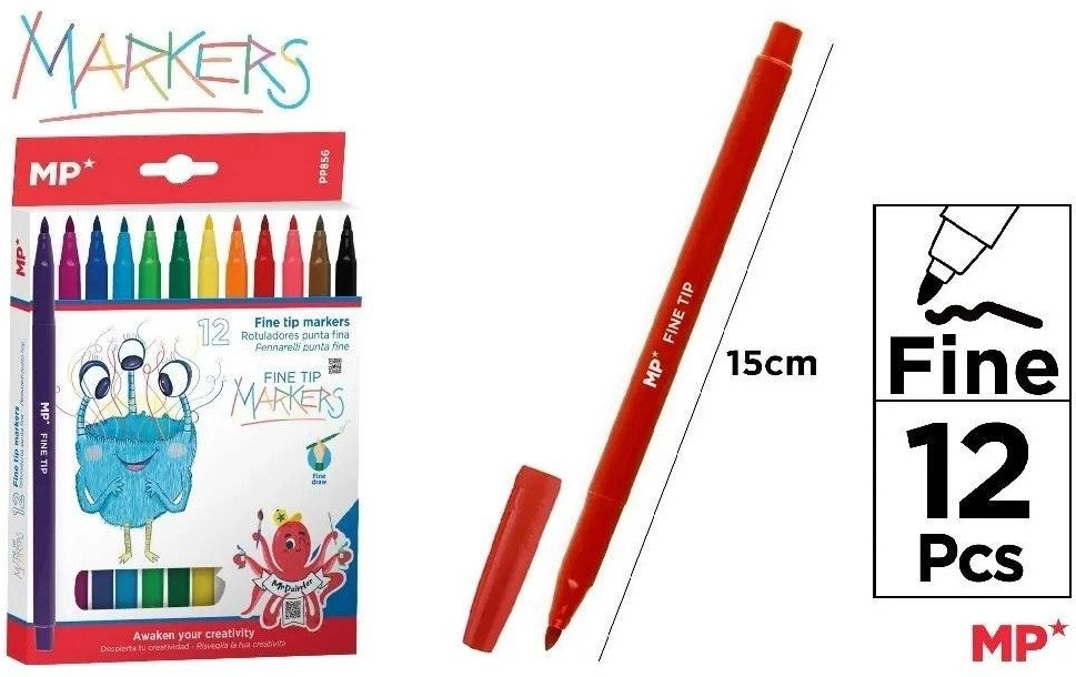 Markers 12 colors 14948358 8435464127666