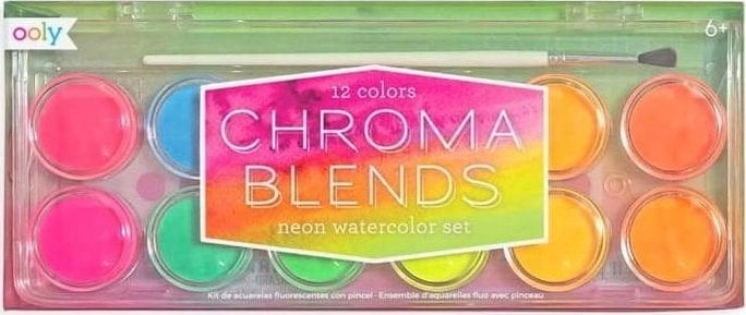 Colorful Balloons Neon watercolor paints 12