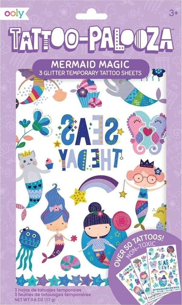 Tattoo Palooza washable tattoos - Mermaids