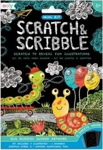 Zdrapywanki Mini Scratch  Scribble Owady 397612