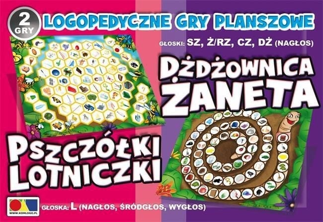 2 games Żaneta the Earthworm/Aviator Bees
