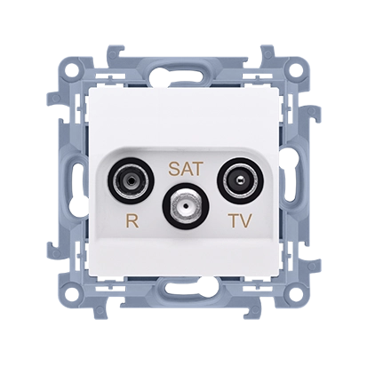 Kontakt-Simon R-TV-SAT loop-through antenna socket 10dB
