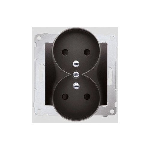 Kontakt-Simon Double socket 16A IP20 w/u