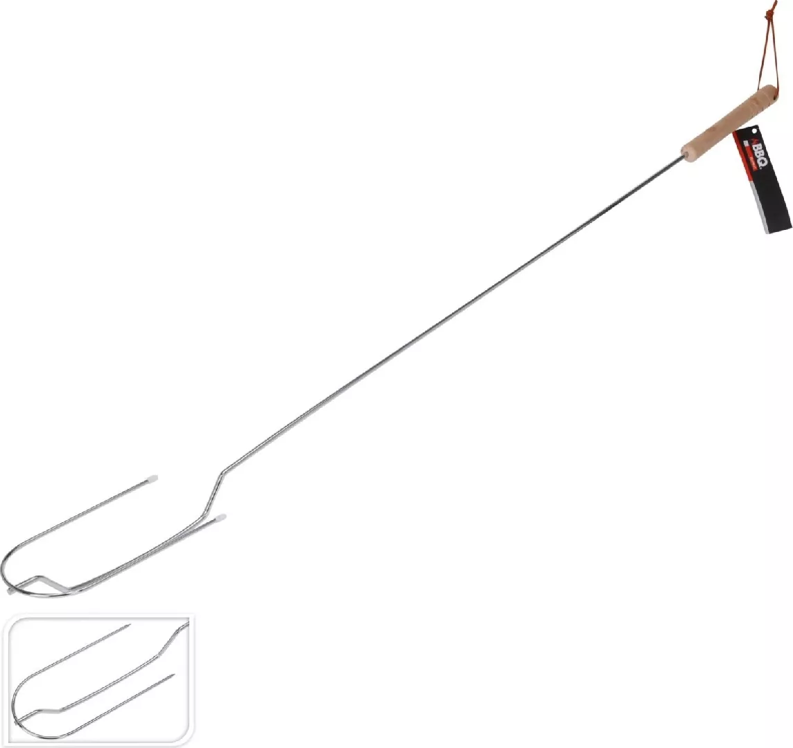 FIRE FORK 100CM WITH WOODEN HANDLE