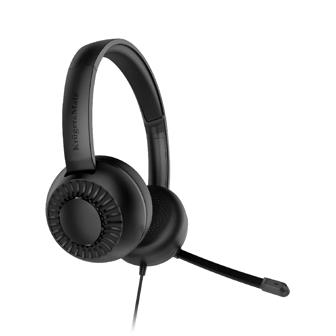 Austiņas ar mikrofonu datoram 3.5mm AUX Kruger &amp; Matz P3