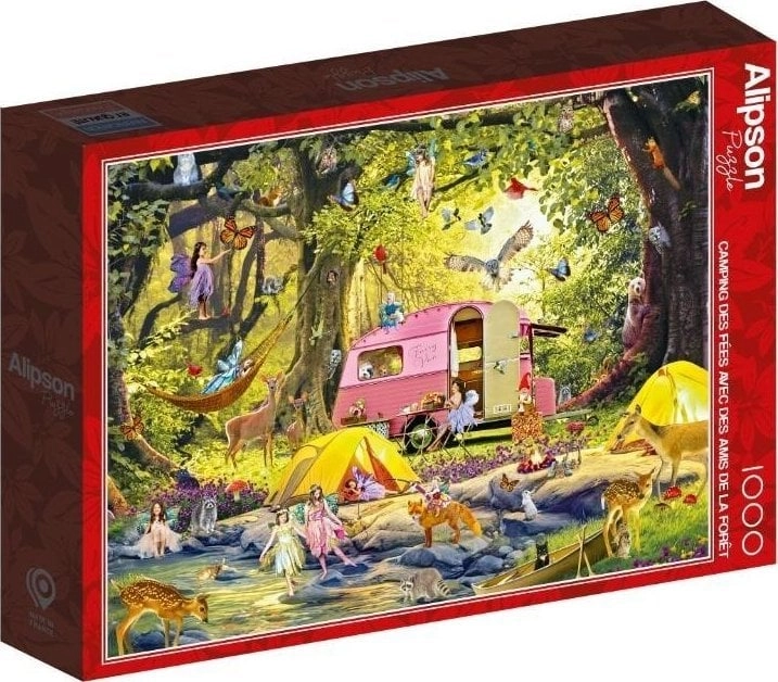 Puzzle 1000 Fairy camping with friends