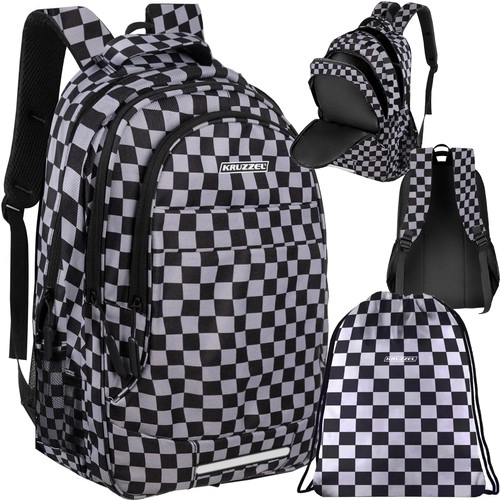 Kruzzel Backpack 30L - checkerboard (24531)
