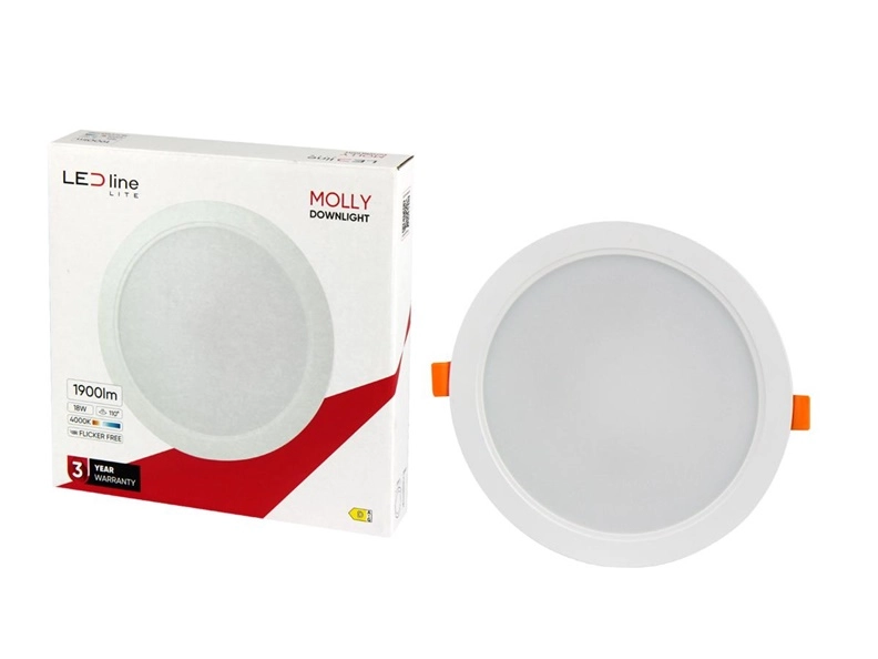 Built-in LED lamp 230Vac 18W 1900lm