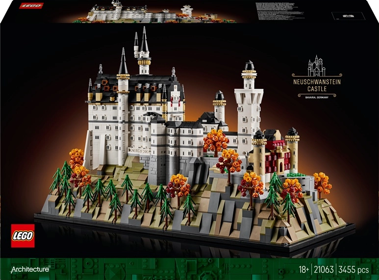 LEGO 21063 Architecture Neuschwanstein Castle  construction