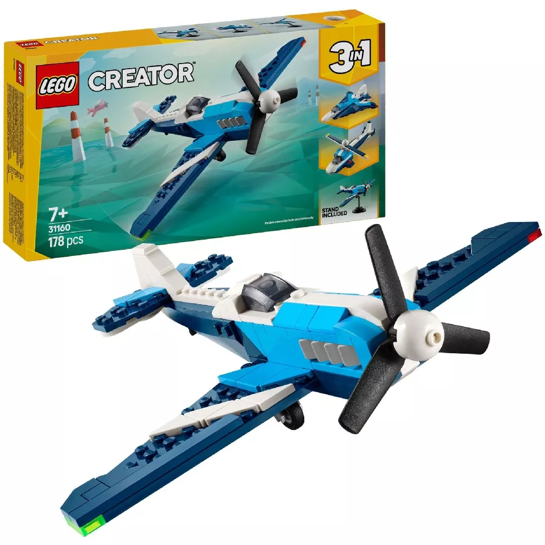 LEGO® Creator 3in1 Orlaivis: lenktyninis lėktuvas