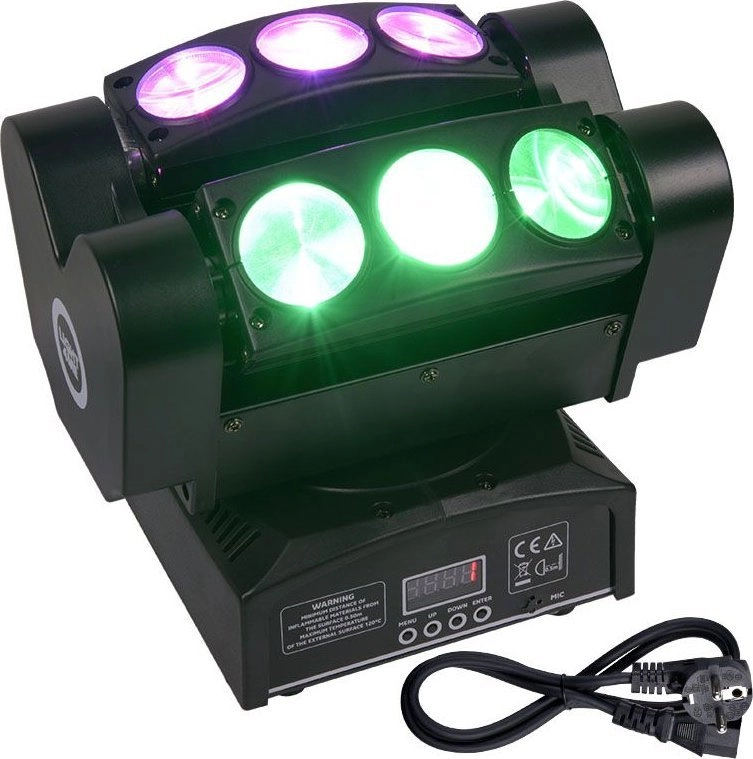 LIGHT4ME LIGHT4ME SPIDER HEAD 6x10 disco