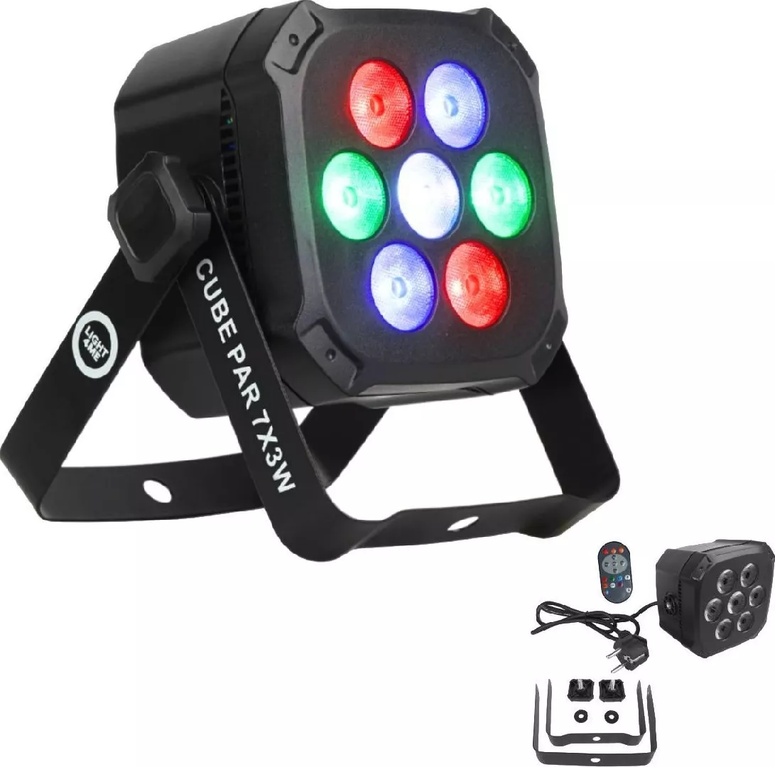 LIGHT4ME CUBE PAR 7X3W par spotlight