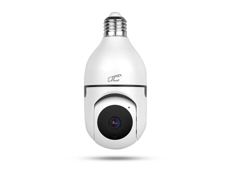 Pan-tilt camera E27 socket bulb PTZ
