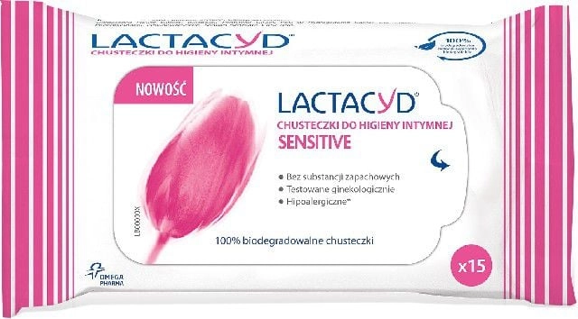 Lactacyd Sensitive Intimate hygiene wipes  1