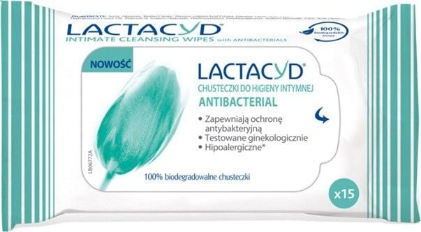 Lactacyd Antibacterial Intimate hygiene wipes 1