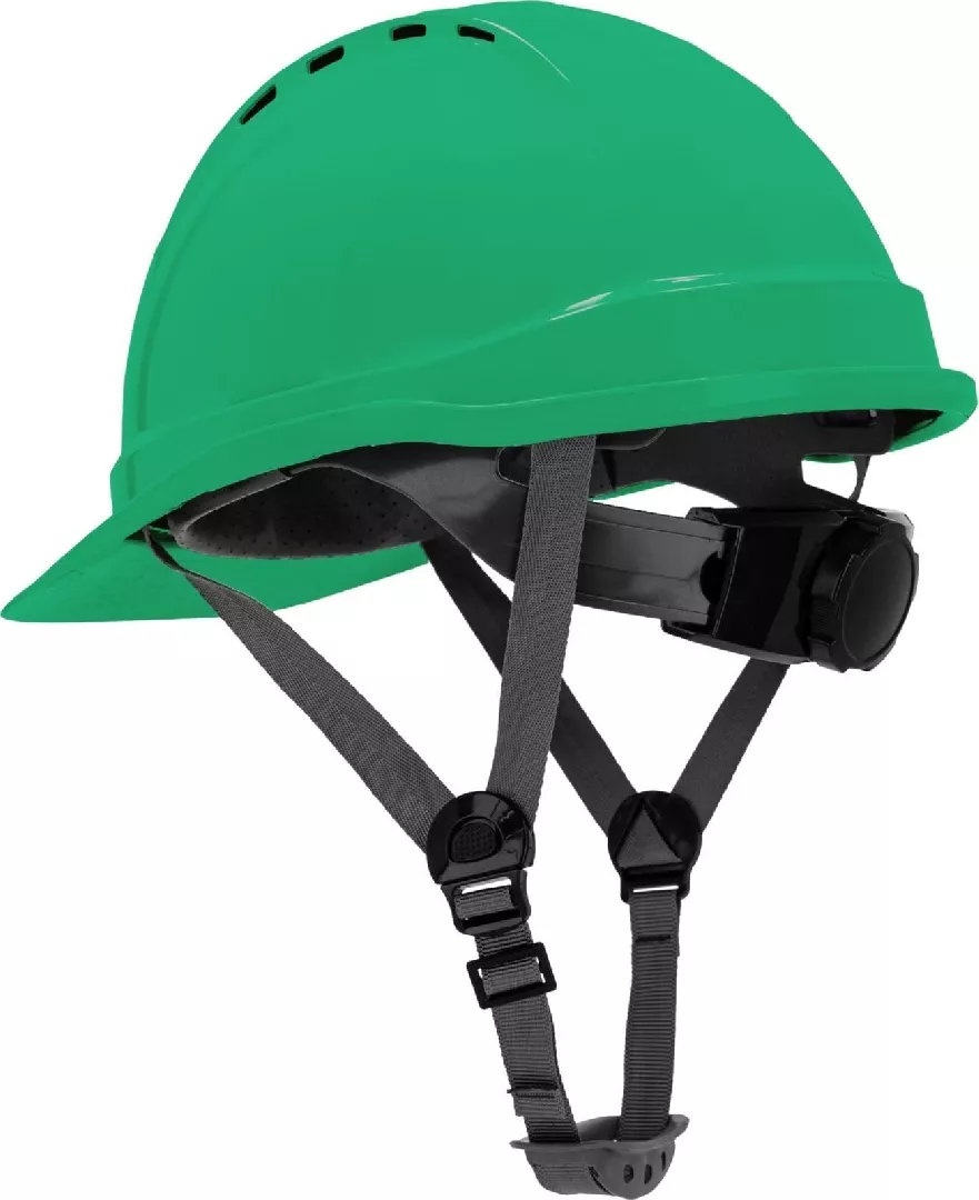 INDUSTRIAL HELMET  VENT PROTECTION  GREEN  CAT