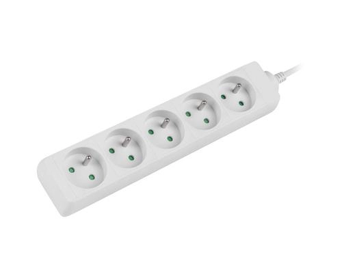 Lanberg Cable Power Strip 5X French