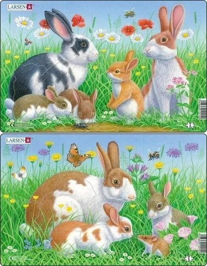 Midi Rabbits puzzle 13141305 LA-CU3 7023852122150