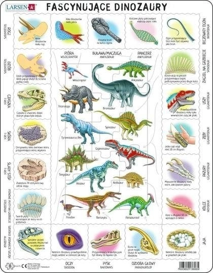 Fascinating Dinosaurs puzzle PL 7023852136065