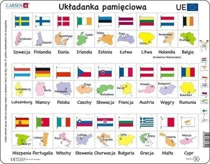 European Union puzzle - Flags capitals