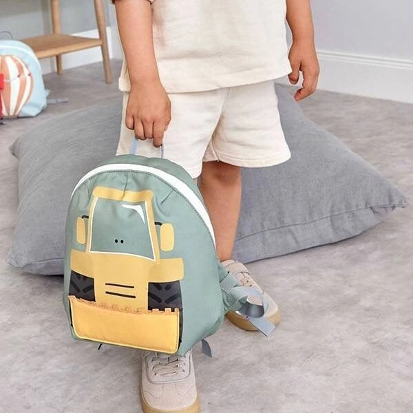 Lassig Mini Backpack Tiny Drivers Bulldozer