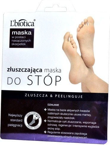 Lbiotica Exfoliating foot mask in the