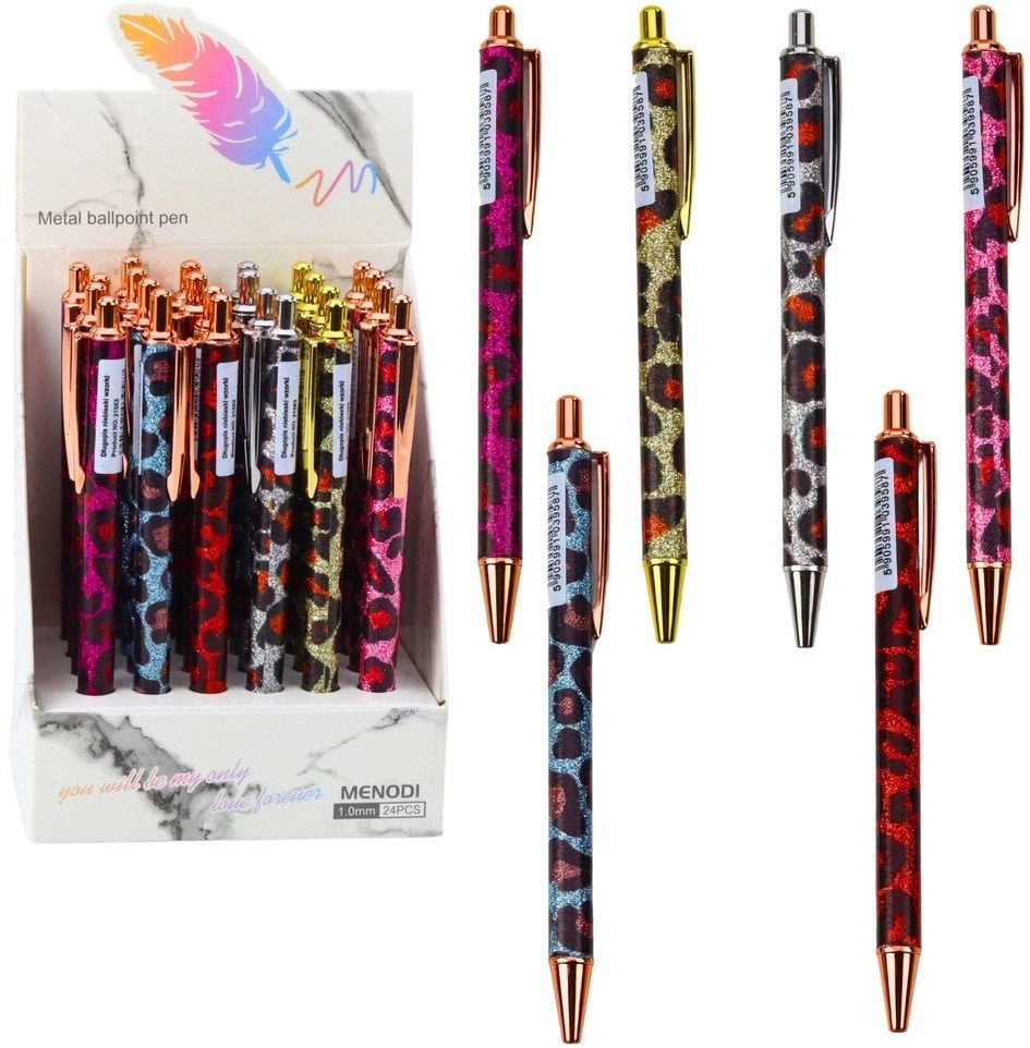 Metal Automatic Ballpoint Pen Panther Blue