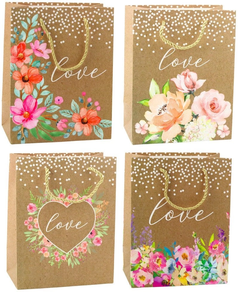 Gift Bag Inscription Love Flowers 23