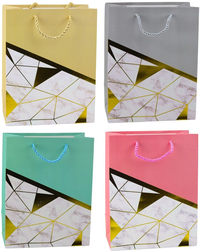 Gift Bag Geometric Patterns Marble 23