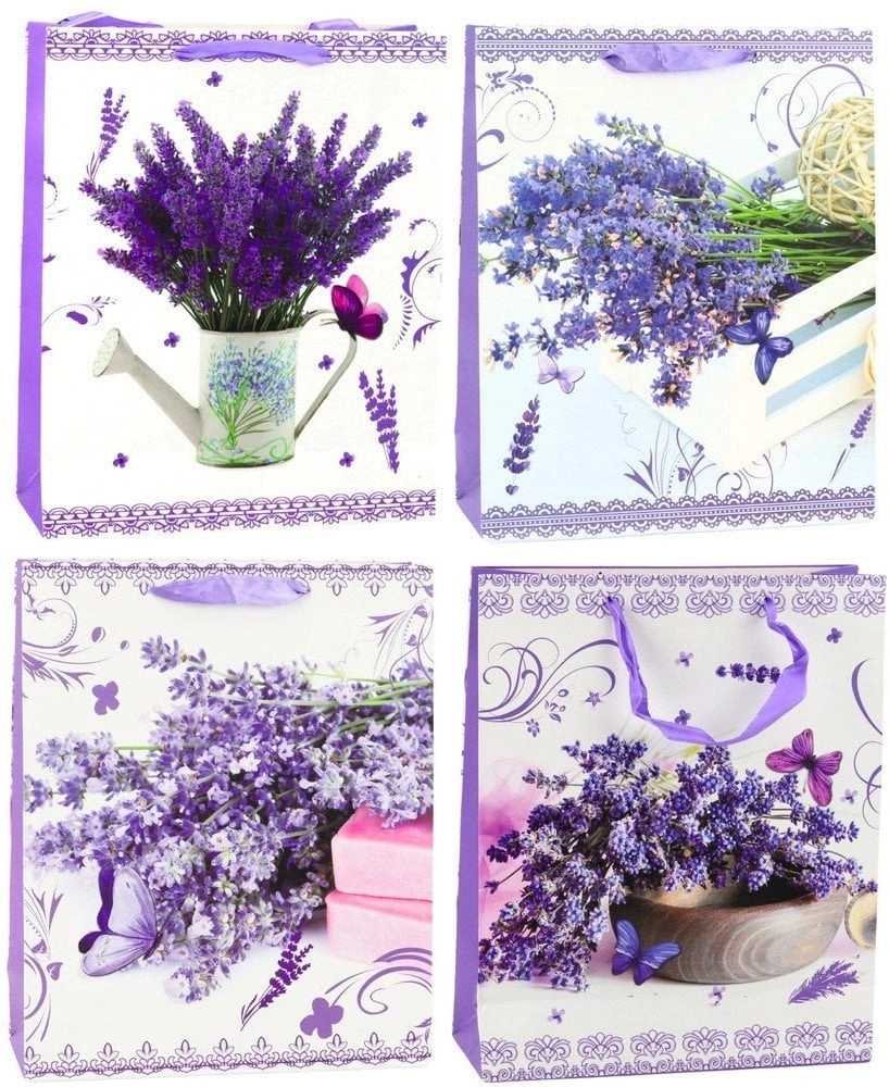 Lavender Paper Gift Bag 32 x
