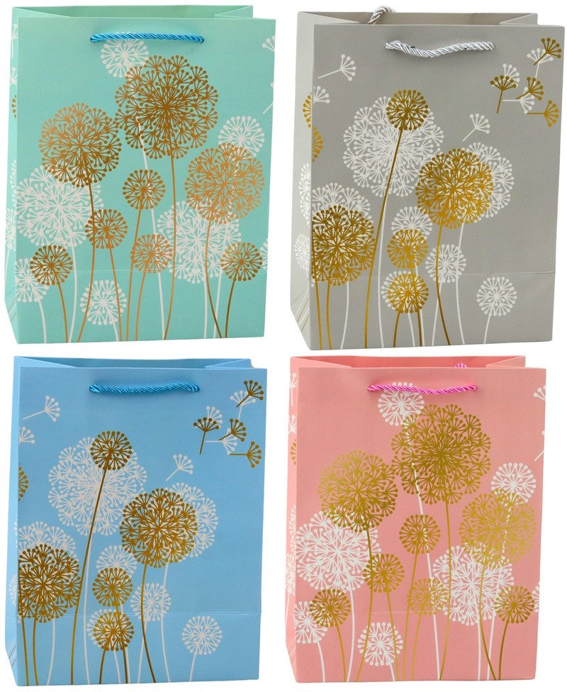 Gift Bag Dandelions Golden Elements 23