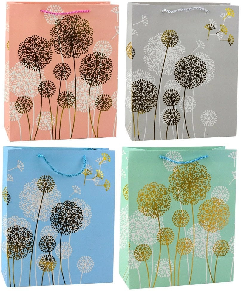 Gift Bag Dandelions Golden Elements 32