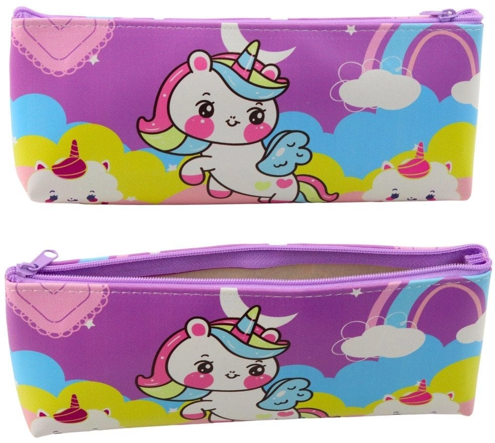 Girls` school pencil case with a