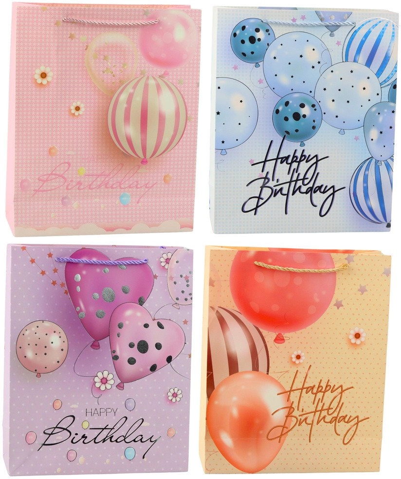 Birthday Gift Bag Happy Birthday Balloons