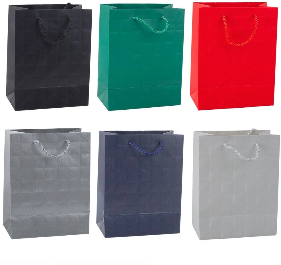 Elegant Gift Bag Embossed Squares 23