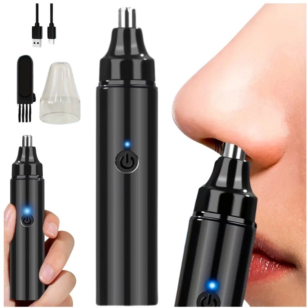 Nose Hair Trimmer Waterproof Black 14827173