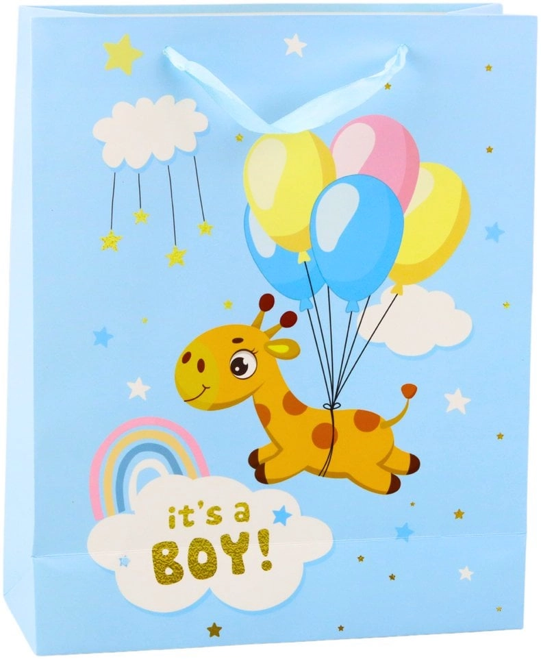 It`s A Boy Blue Giraffe Gift