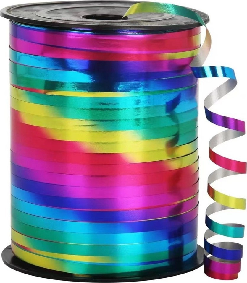 Lean Holographic Decorative Ribbon Colorful Rainbow