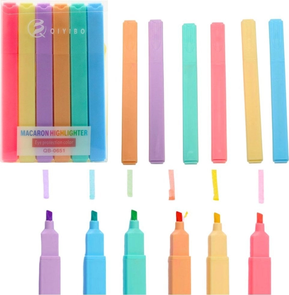 Lean Set of Highlighters Markers Colored