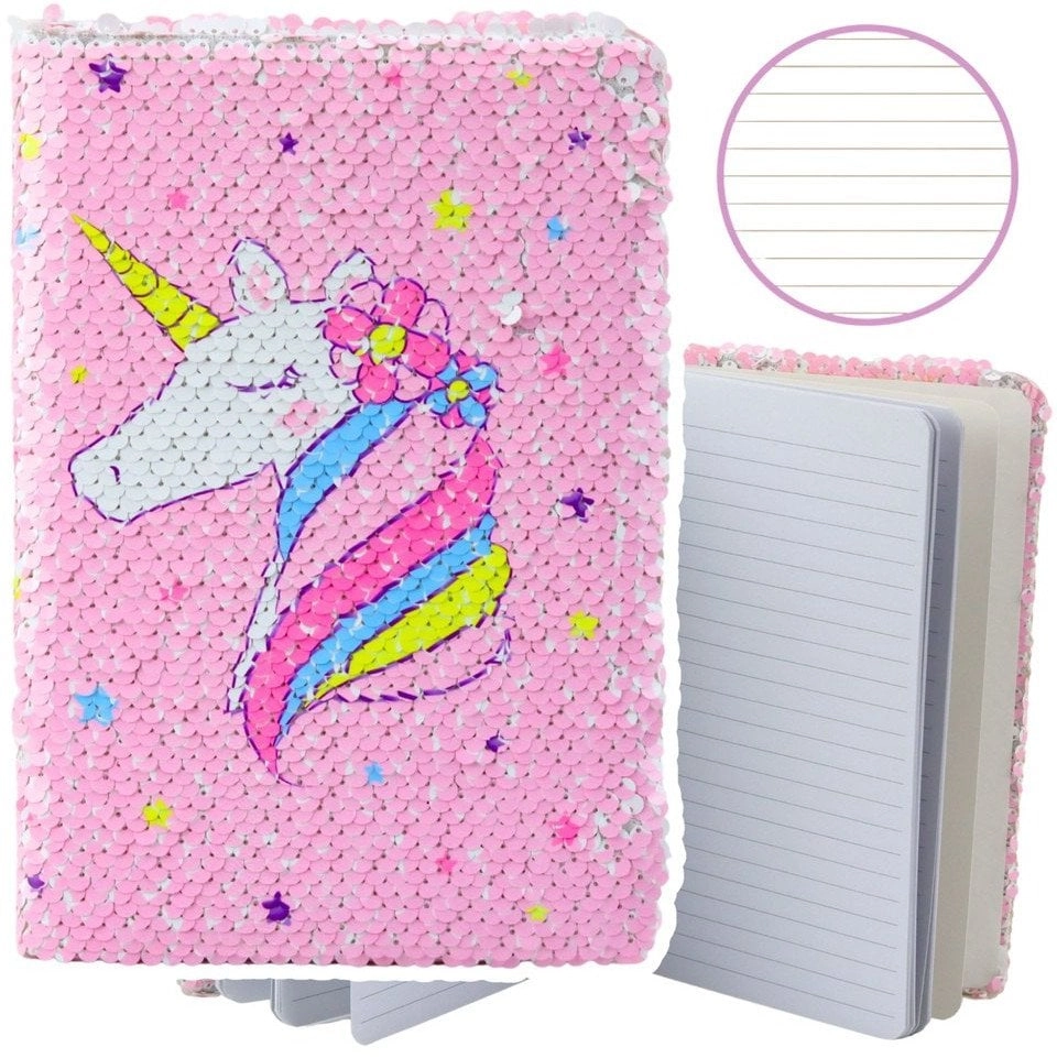 Notebook A5/80K two-color line Unicorn 21661