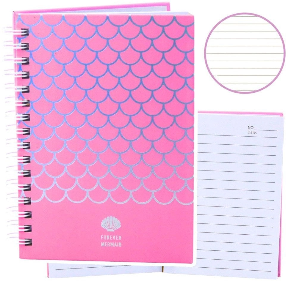 Notebook A6/80K line Scales pink 21687