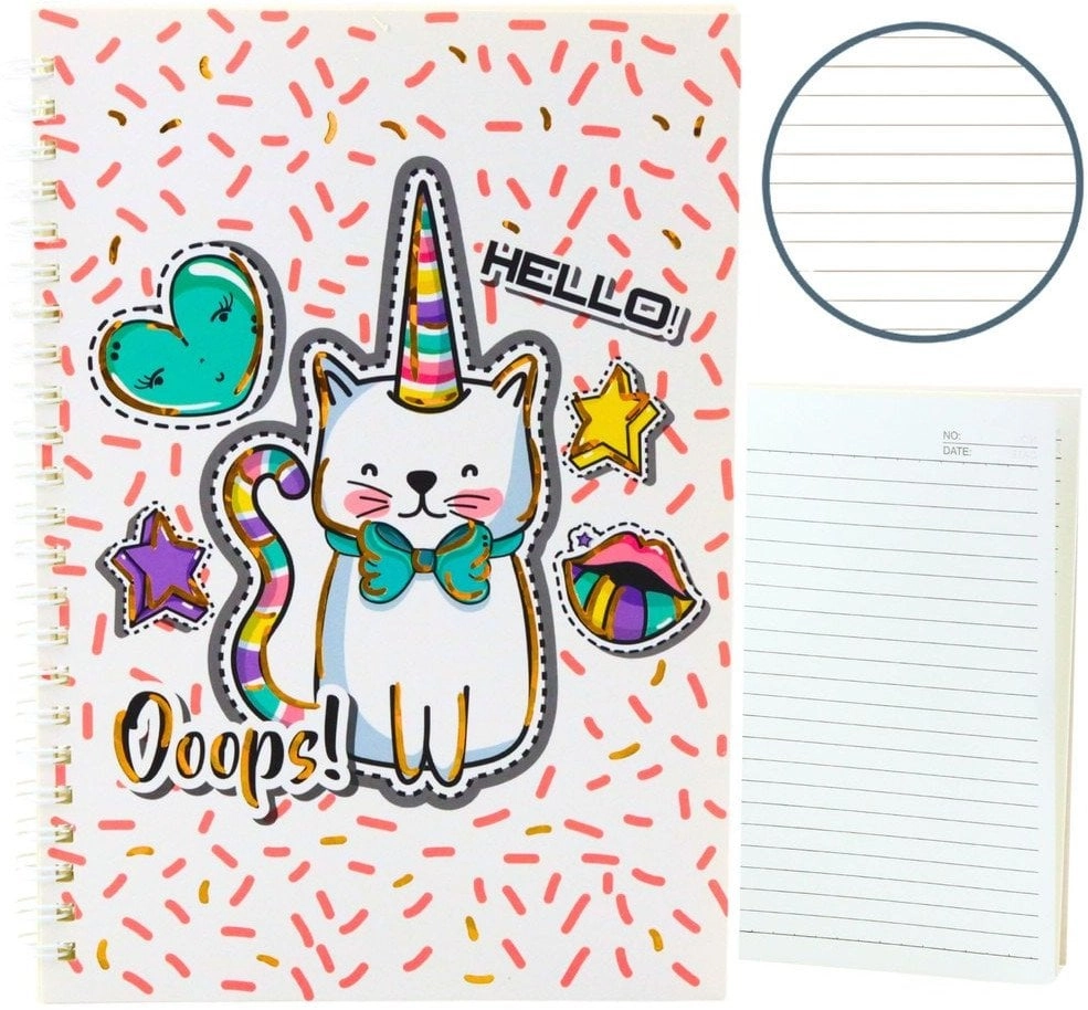 Notebook A5/60K Cat Unicorn line 5905991040774