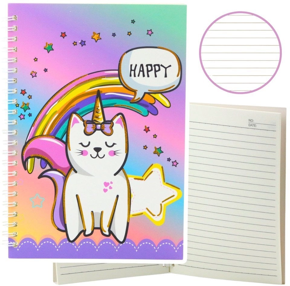 Notebook A6/60K Cat Unicorn line 5905991040798