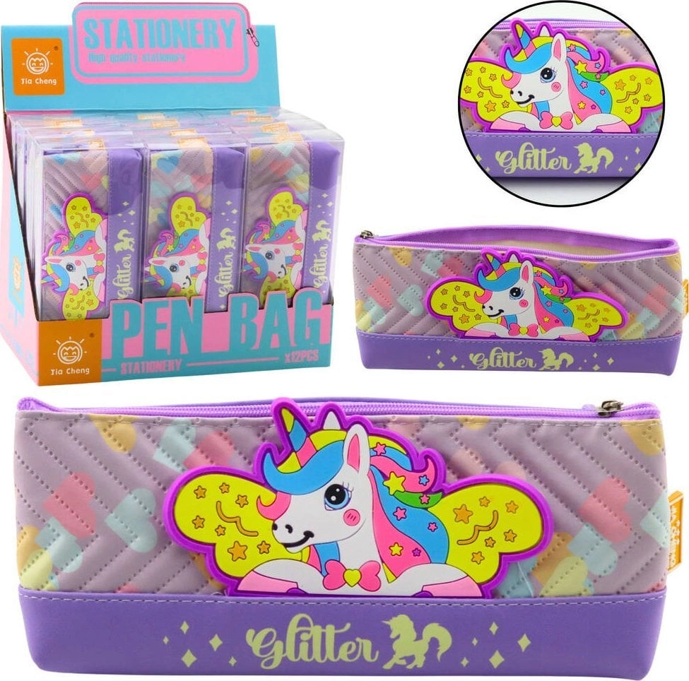 Pencil Case School Supplies with Unicorn