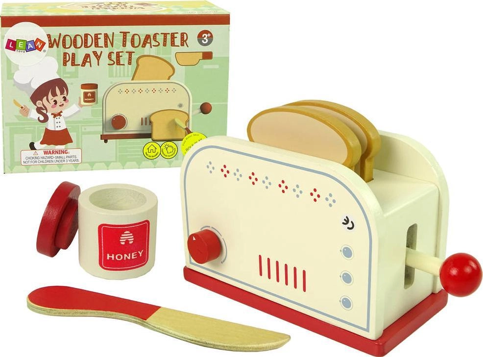 Wooden toaster with accessories 10187