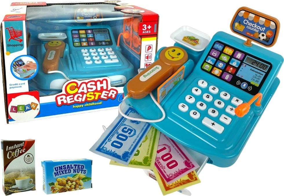 LeanToys Cash Register Scale Cookie Packaging
