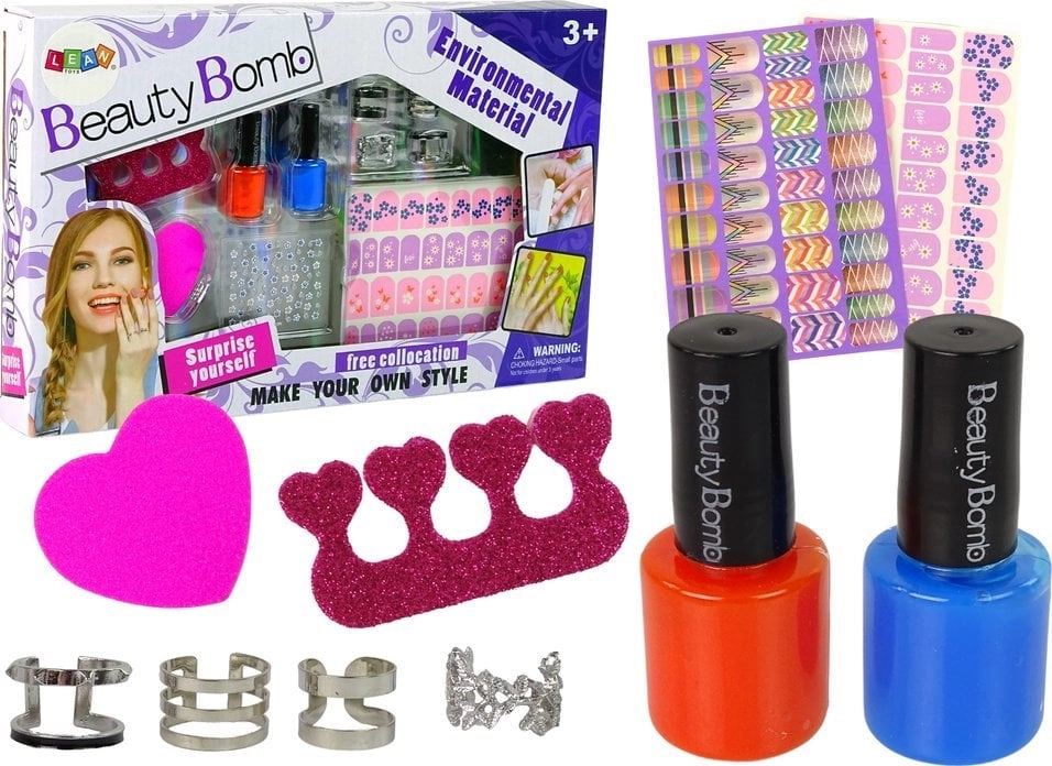 LeanToys Nail Art Kit Glitter Nail