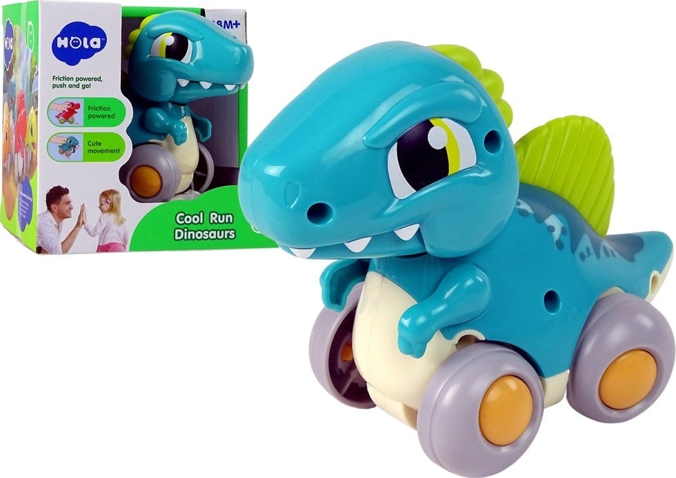 LeanToys Dinosaur on Wheels Blue Spinosaurus